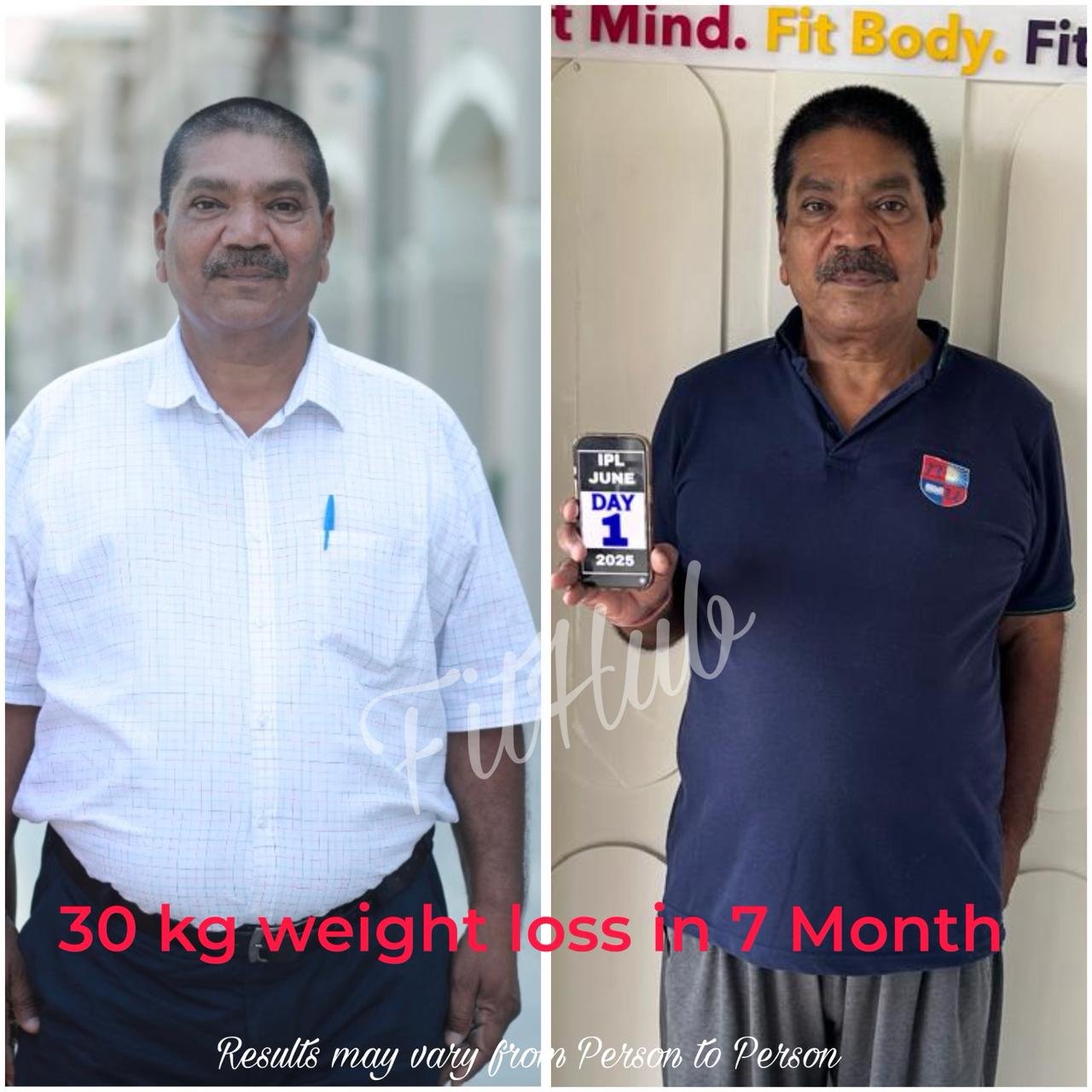 30 kg weight loss in 7 months